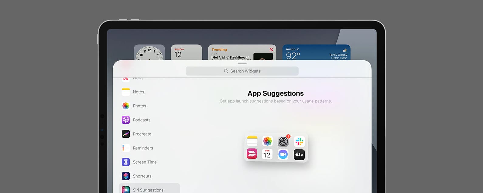 how-to-add-the-siri-suggestions-widget-to-ipad-home-screen