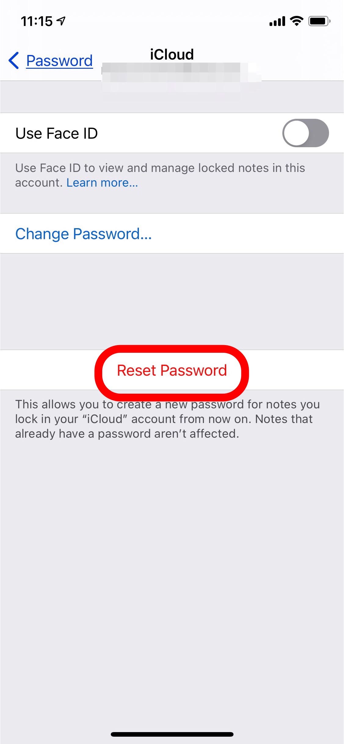 colornote master password reset