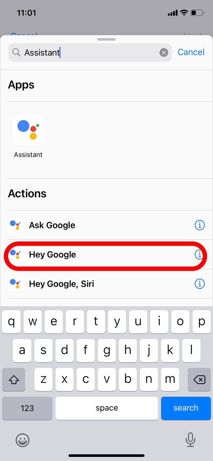 Hey Siri, OK Google on iOS will now open the Google Assistant