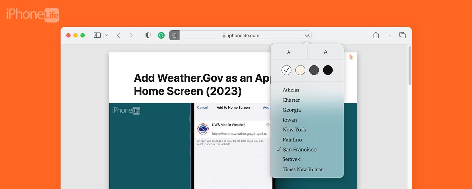 safari reader view mac