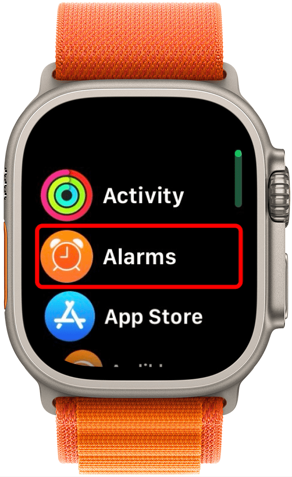 turn off alarm on apple watch