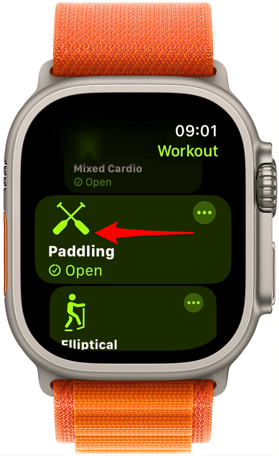 To delete a workout from Apple Watch, swipe left on the workout.