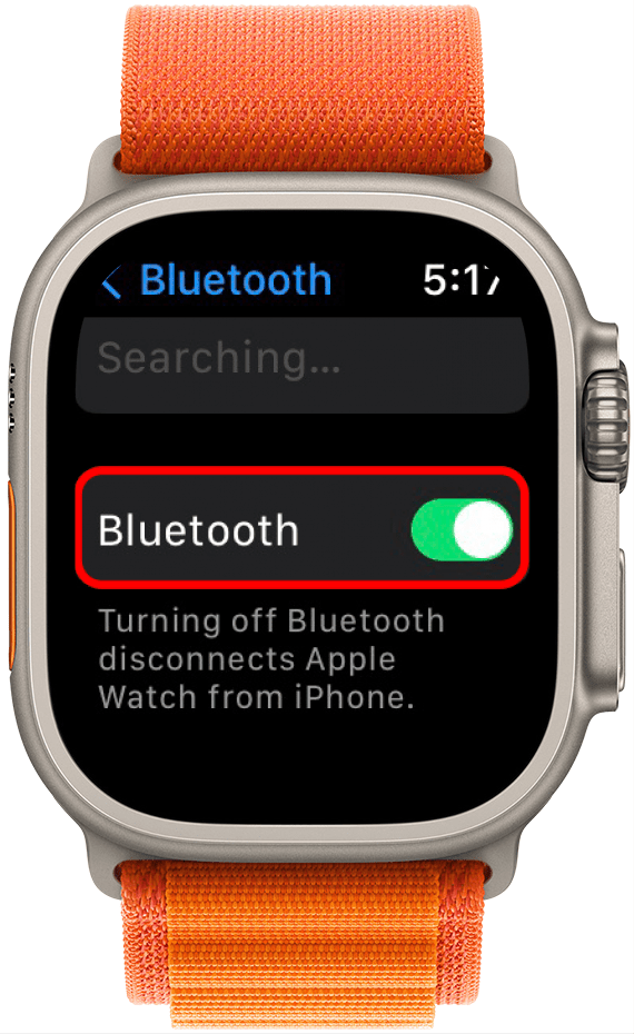 Apple watch outlet searching for bluetooth