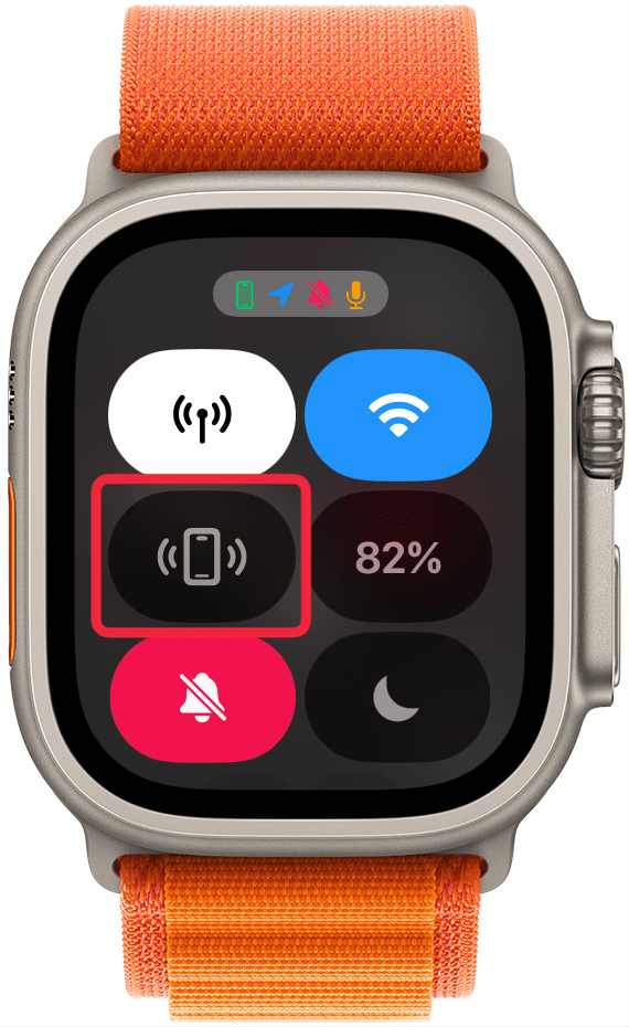 Ping iPhone Icon on Apple Watch