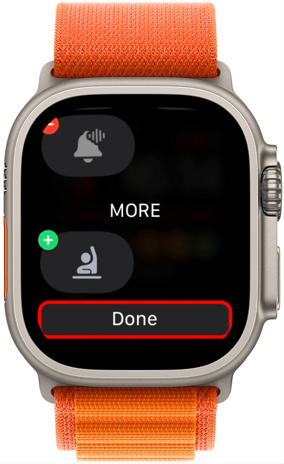 Red symbol on online apple watch