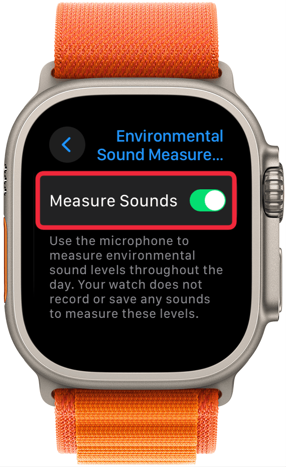 Turn Off Environmental Noise Monitoring