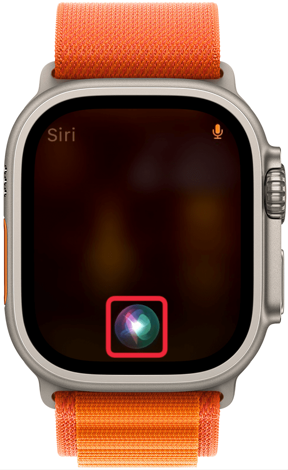 apple watch displaying Siri pop-up