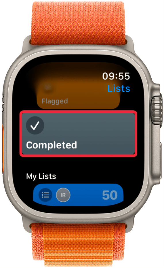 You can select Completed tasks in the Reminders app to see whatever tasks you’ve marked as completed with the completed date and time.