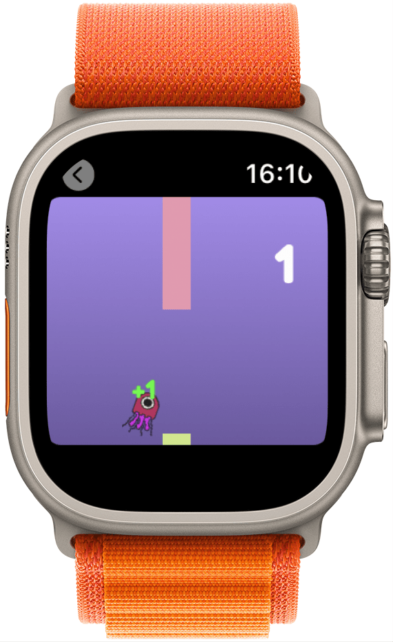 Jellyfish Tap game for Apple Watch.