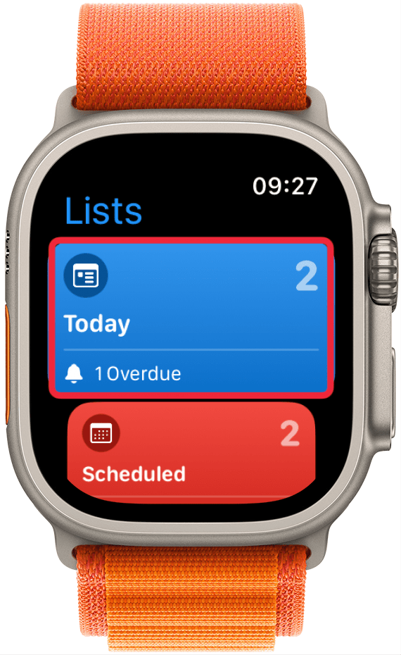 Select the list that your reminders are in. If you add a reminder using Siri without specifying a list, it will go into the Today list. Tap it.