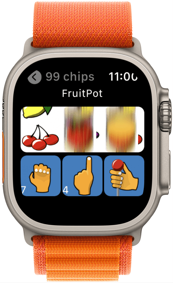 Slot machine game for Apple Watch