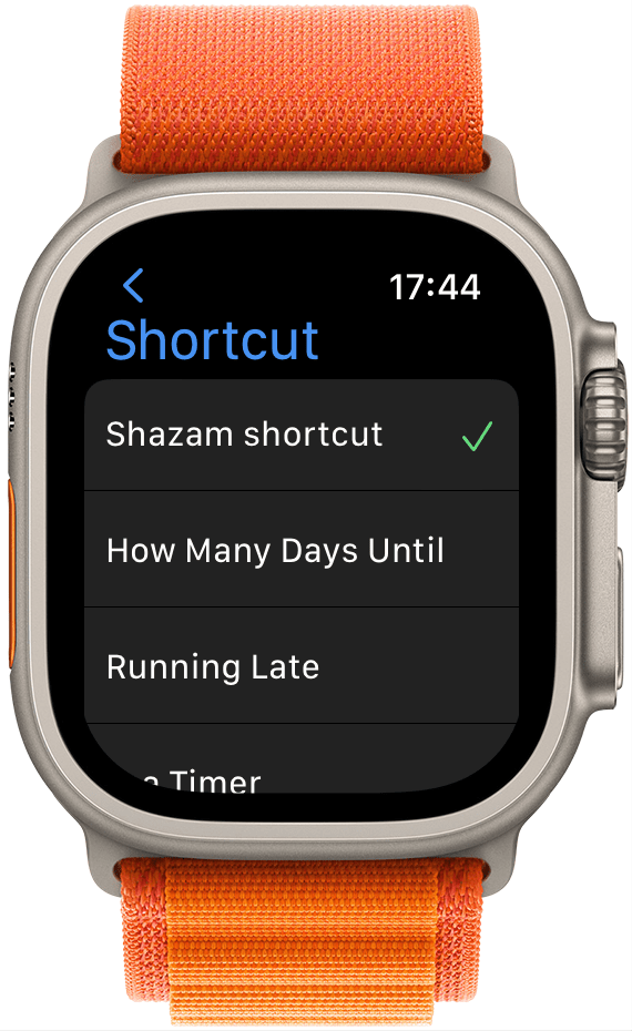 Next, you can pick which Shortcut runs when you First Press the Action Button. 