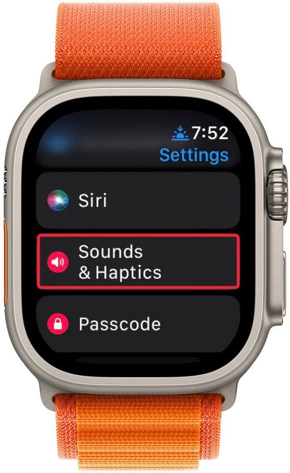 how to turn volume up on apple watch