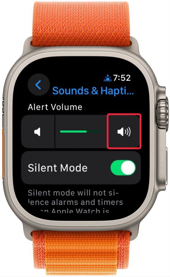 apple watch volume control