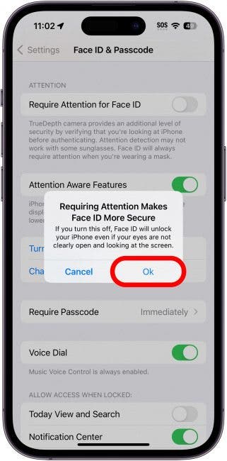 Speed Up Face ID By Disabling Attention Awareness on iPhone iOS 17