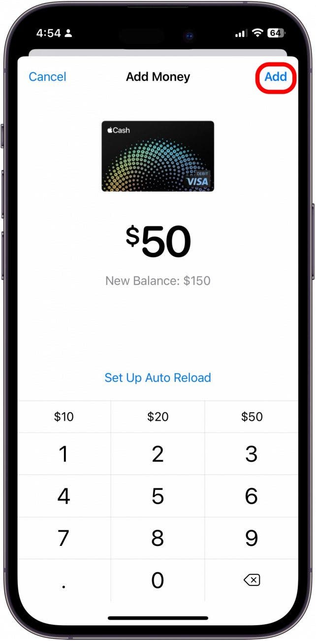 how to set up apple pay without card