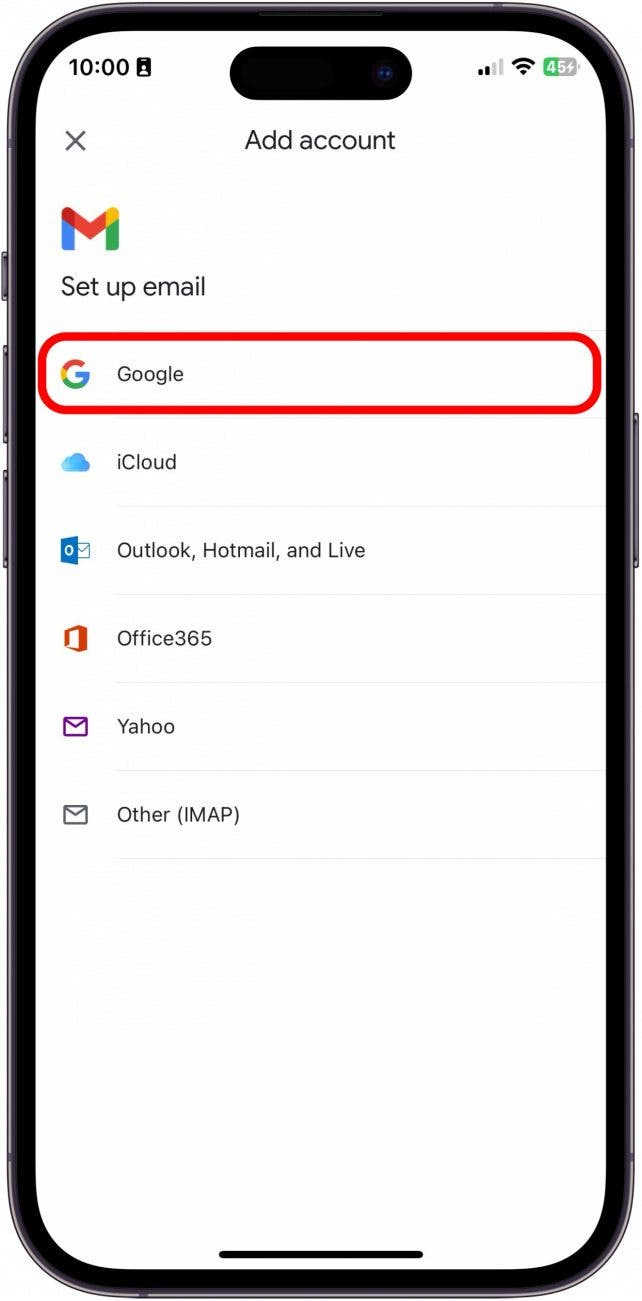 how do you add gmail account to iphone