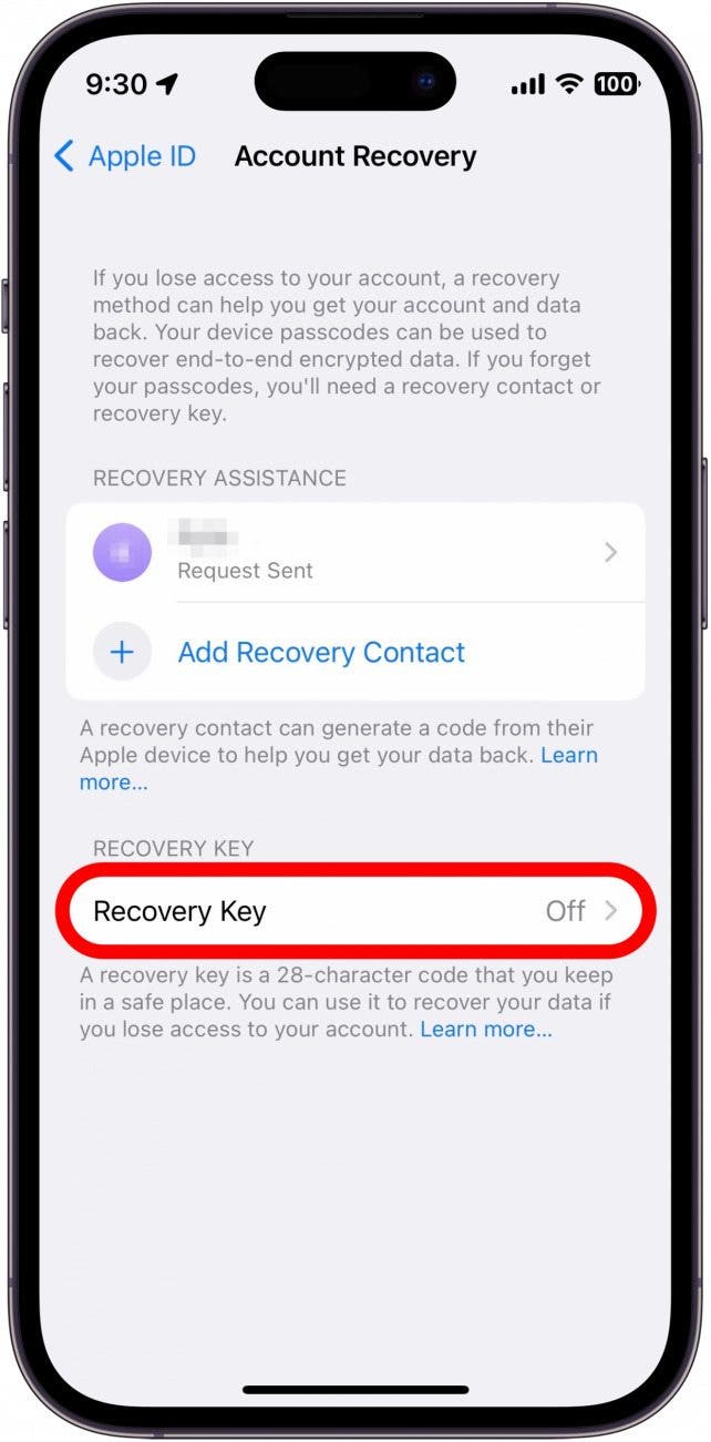 You can also add a Recovery Key, though it is not required to use Advanced Data Protection.