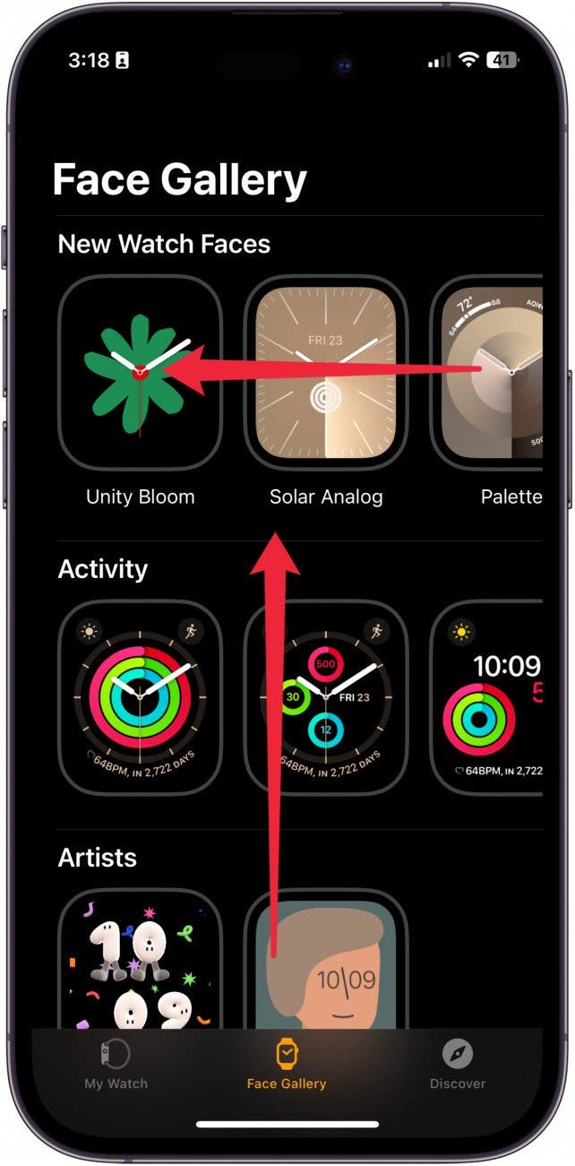 how to change watch face on apple watch