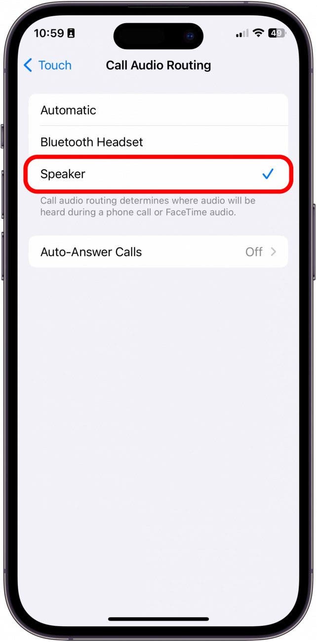 speaker always on while using phone