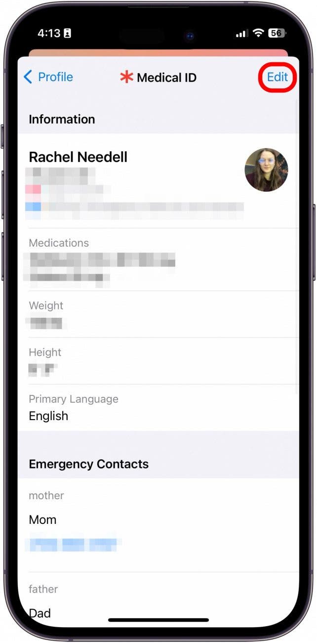 how to add emergency contacts on iphone