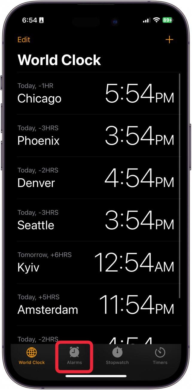 change snooze time iphone