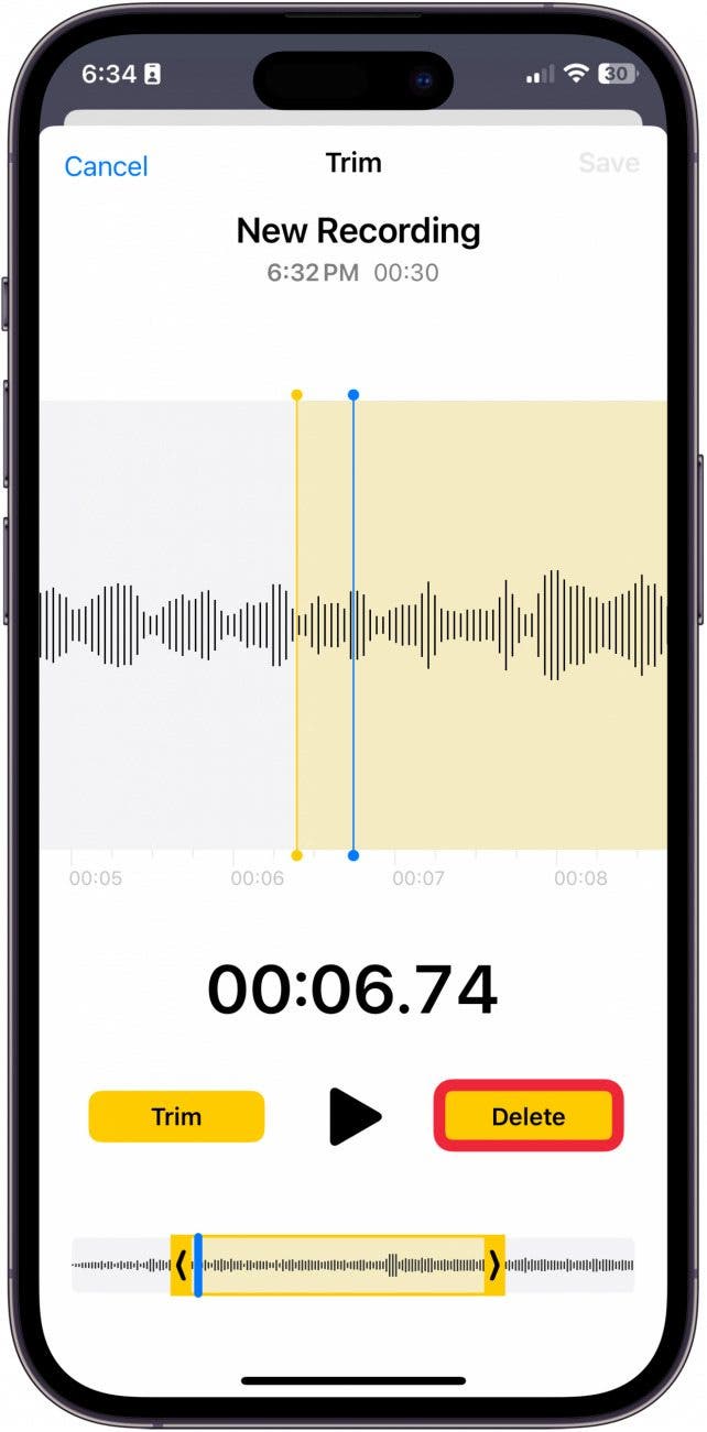 voice recording on iphone