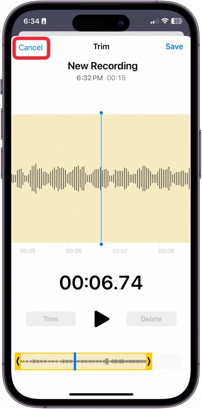 voice memo app on iphone