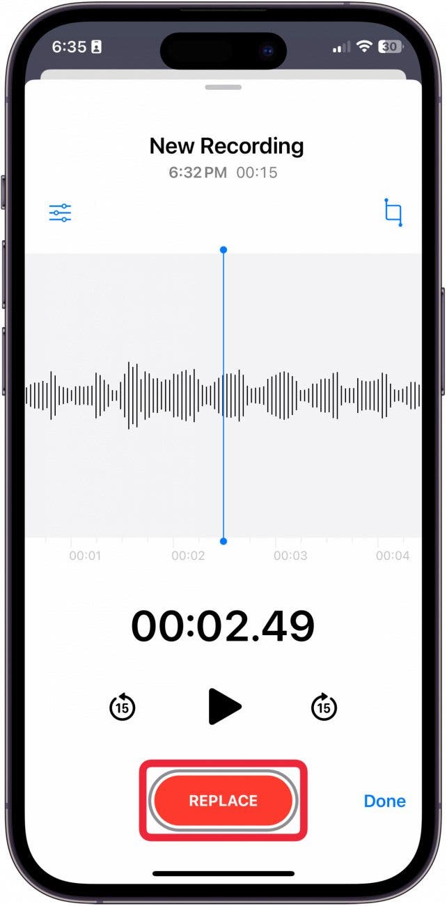 voice recordings on iphone