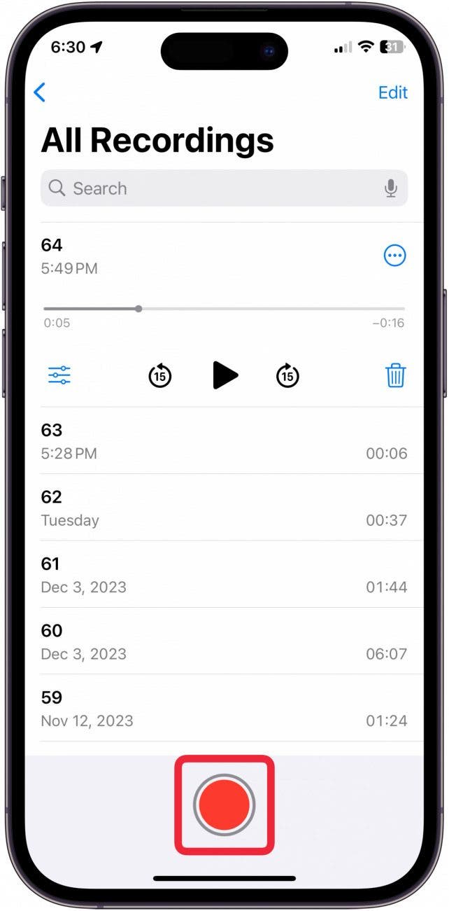 edit voice memos