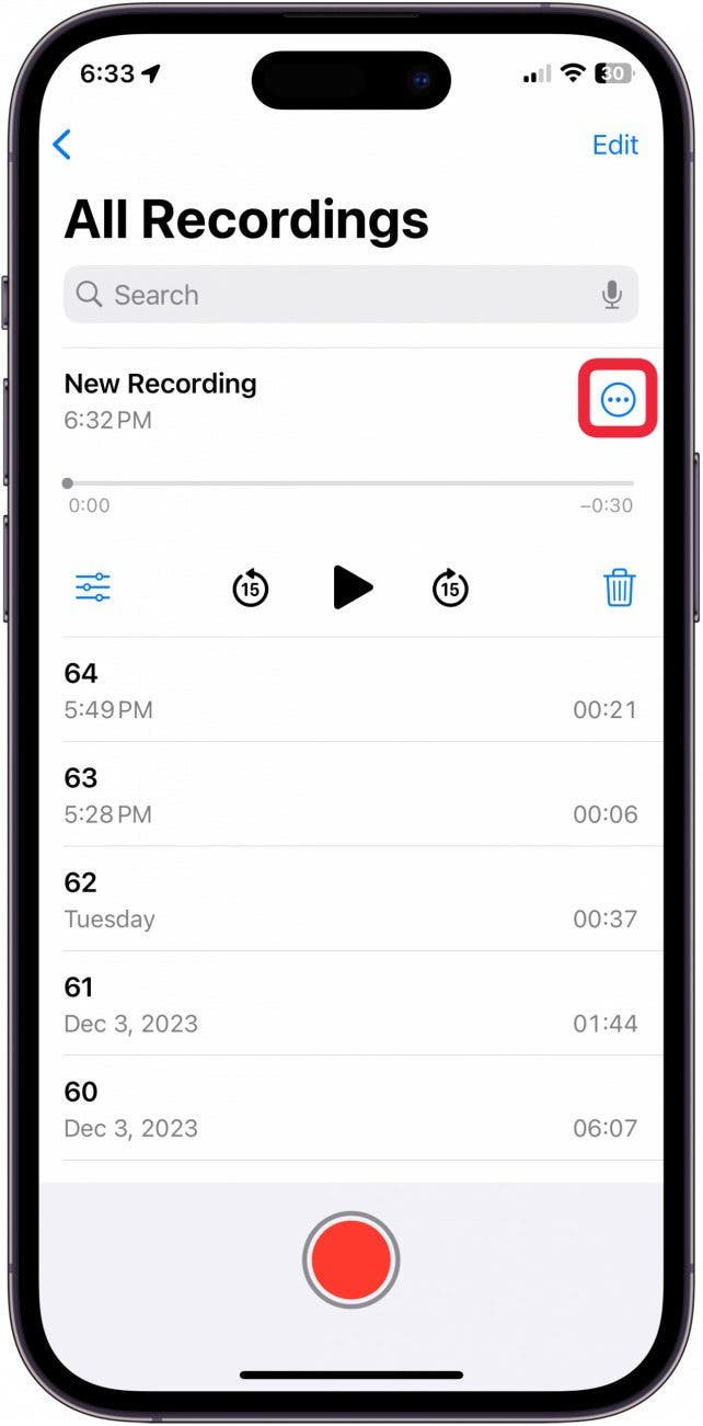 how to edit voice memo