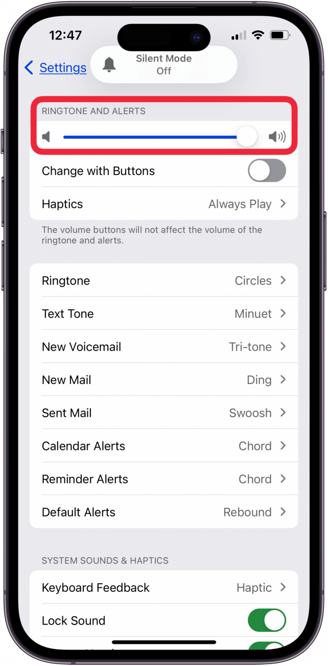 how to make alarm louder - turn up ringtones and alerts.PNG