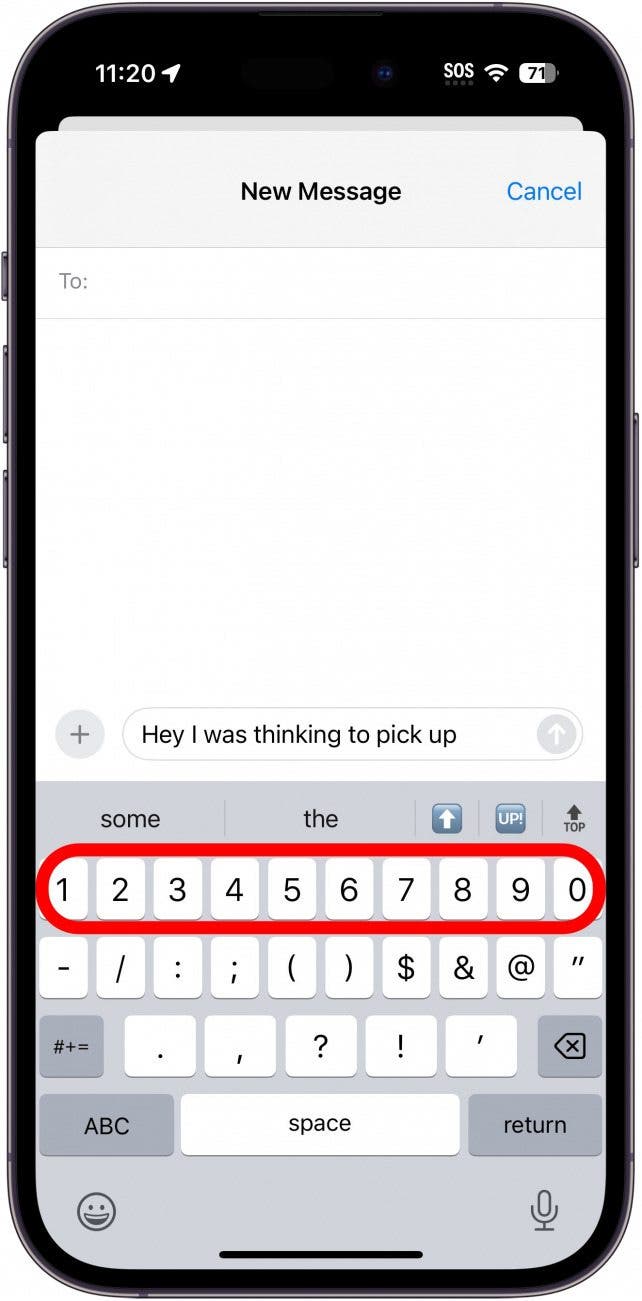 How to Type Numbers on an iPhone from the ABC Keyboard