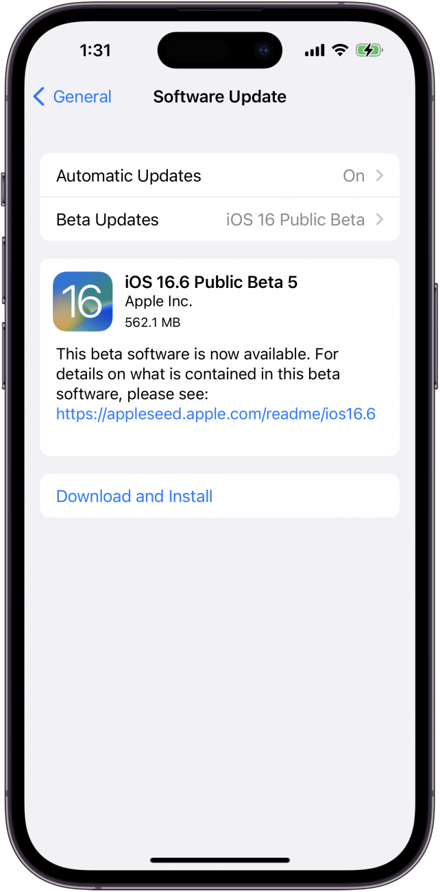 update iOS