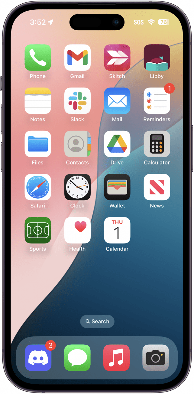 iphone home screen