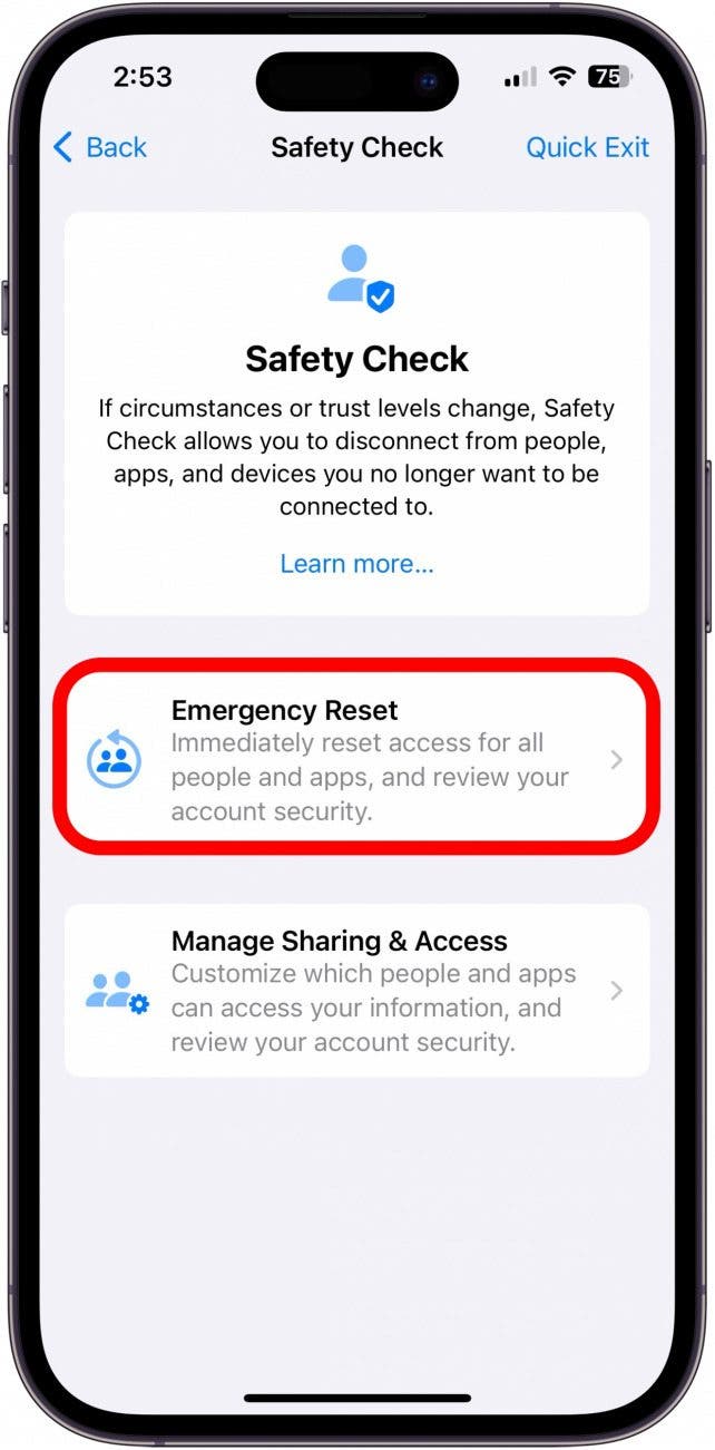 how to run a security check on iphone