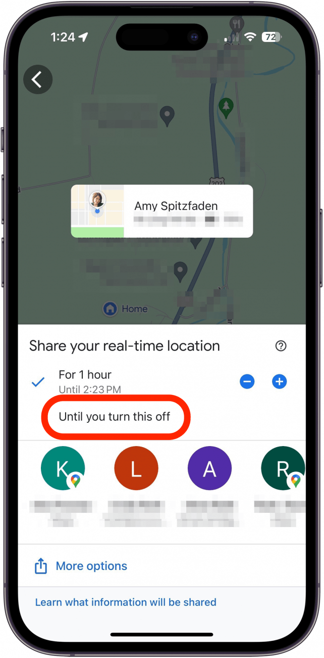 can iphone share location with android