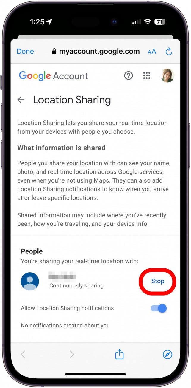 share location iphone to android