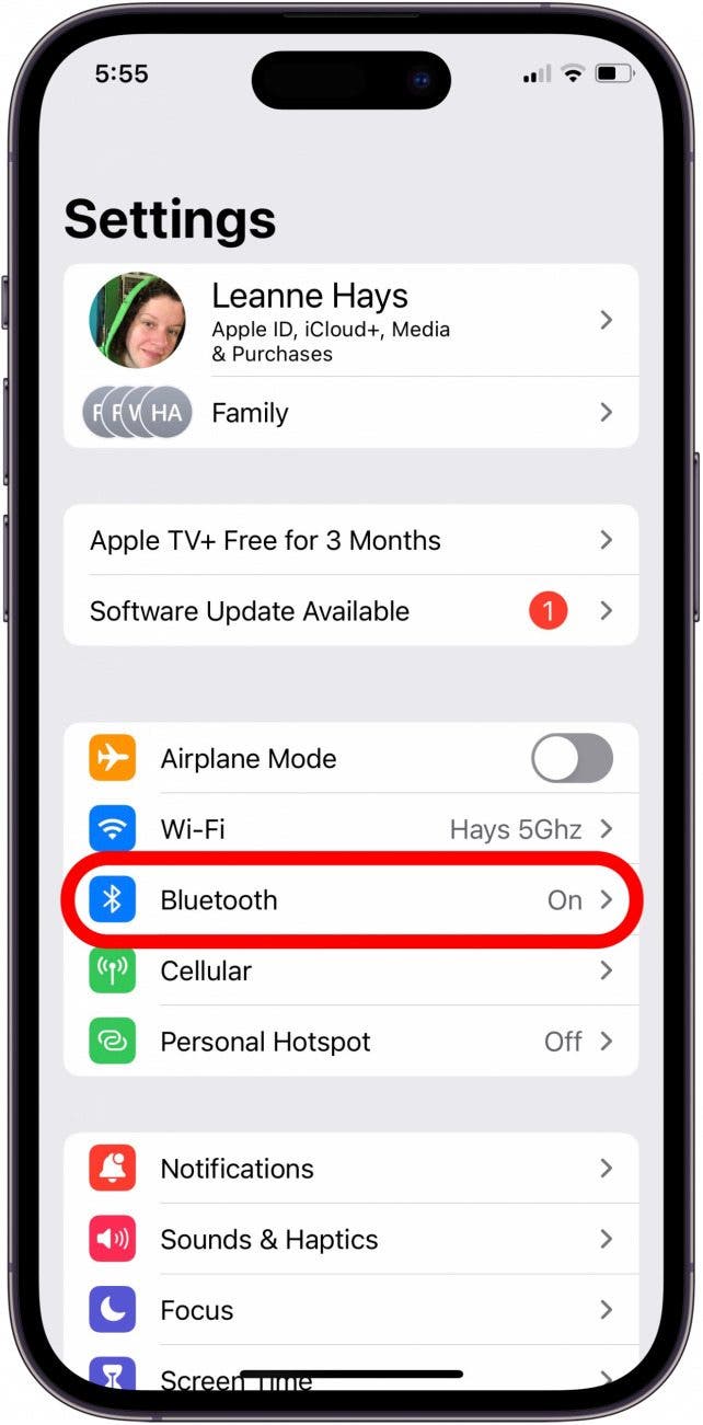 tap bluetooth to make sure bluetooth connection is on