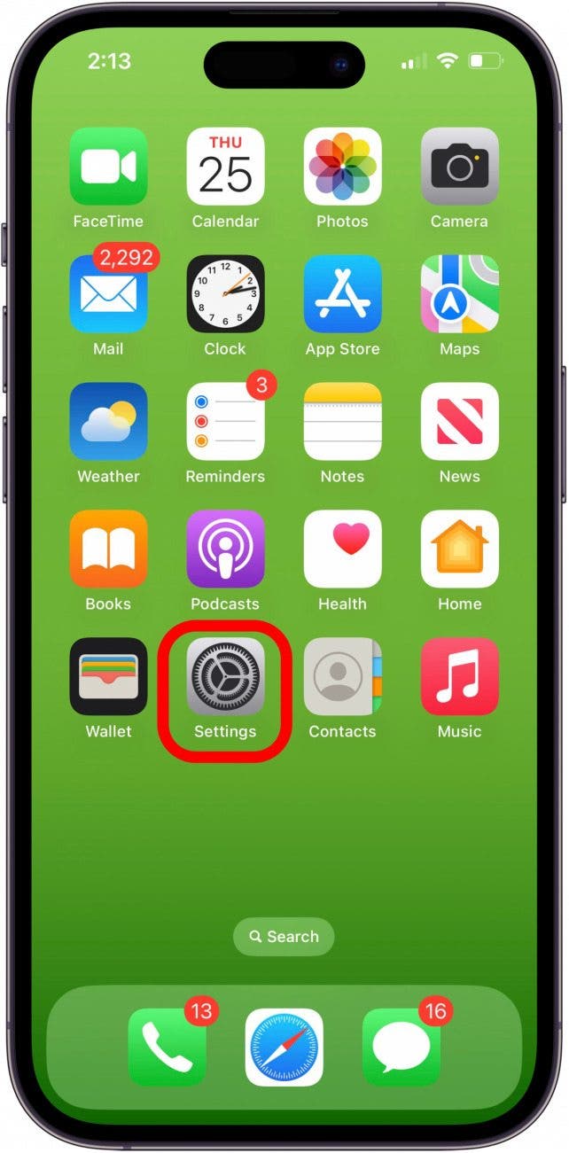 how to see blocked numbers on iphone open iphone settings app