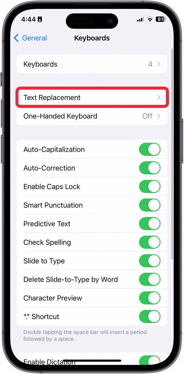 iphone keyboard shortcuts