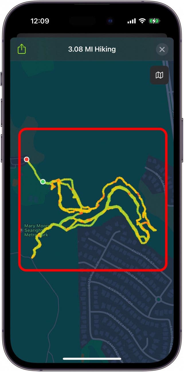 You can zoom in and out of the map for a closer look at your route.