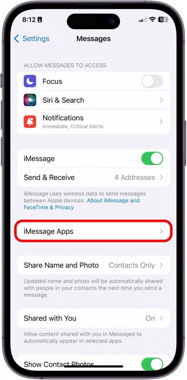 how to delete imessage apps