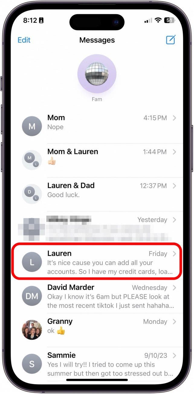 how to hide imessages