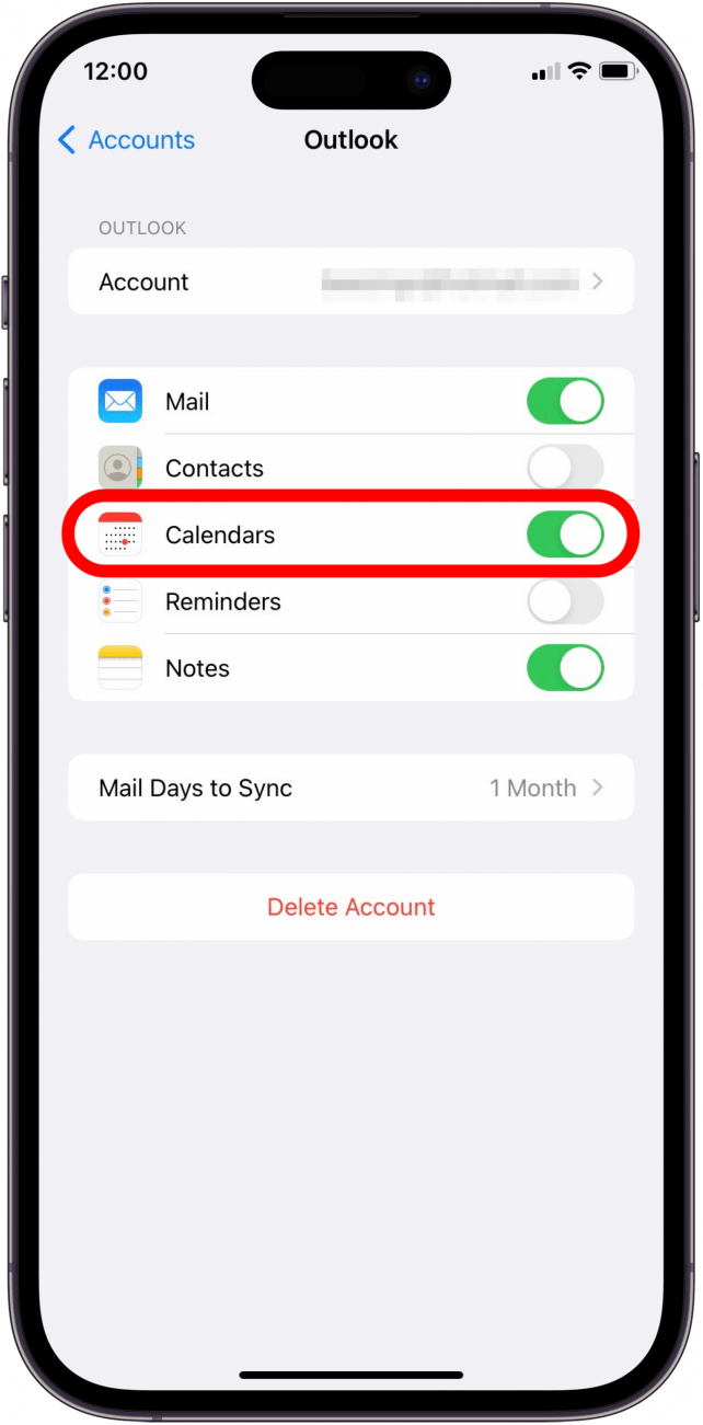 how to sync outlook calendar with iphone