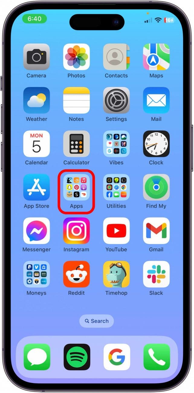 how to remove apps from folders on iphone