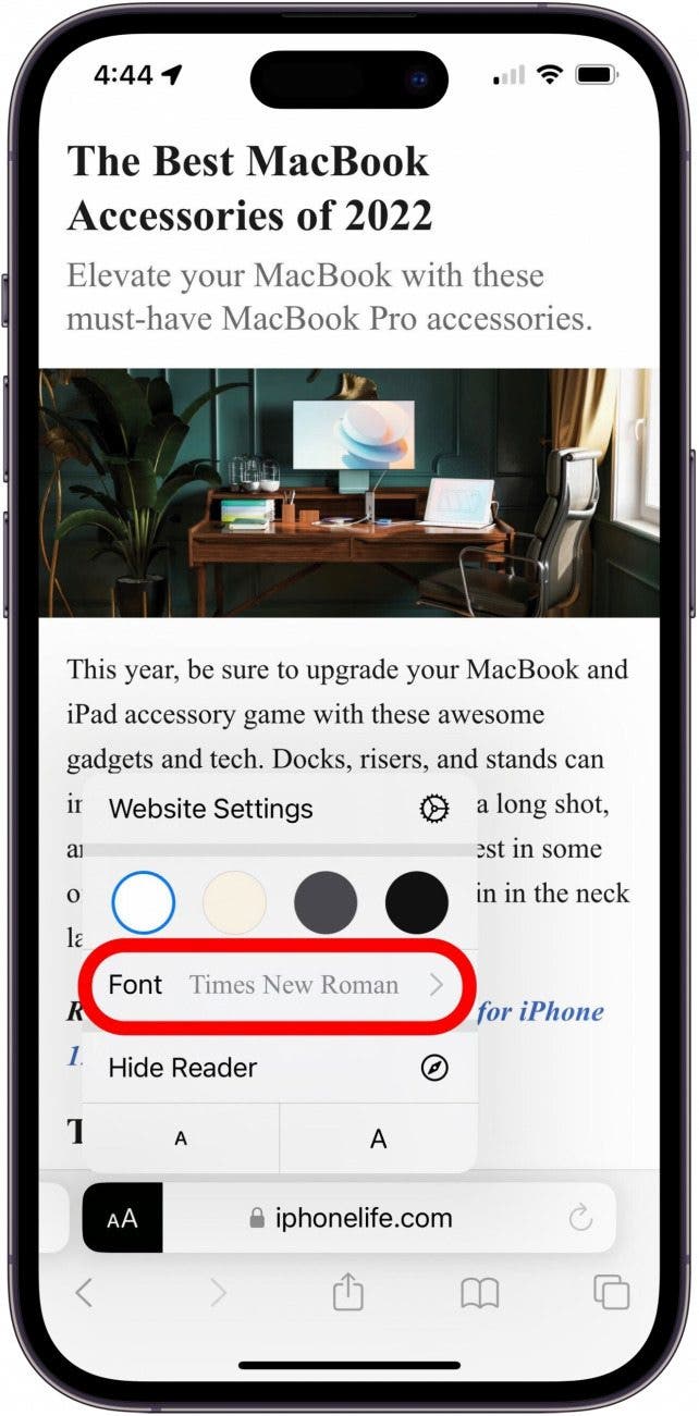 safari reader mode ipad