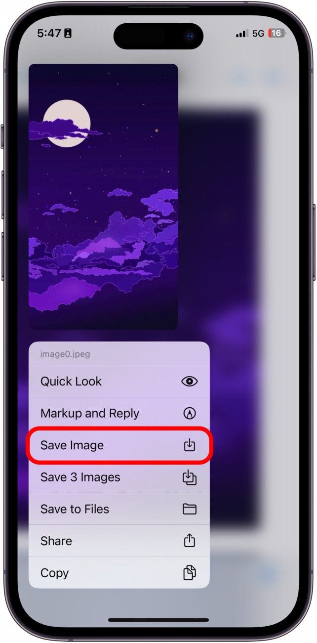 how to save photos on iphone