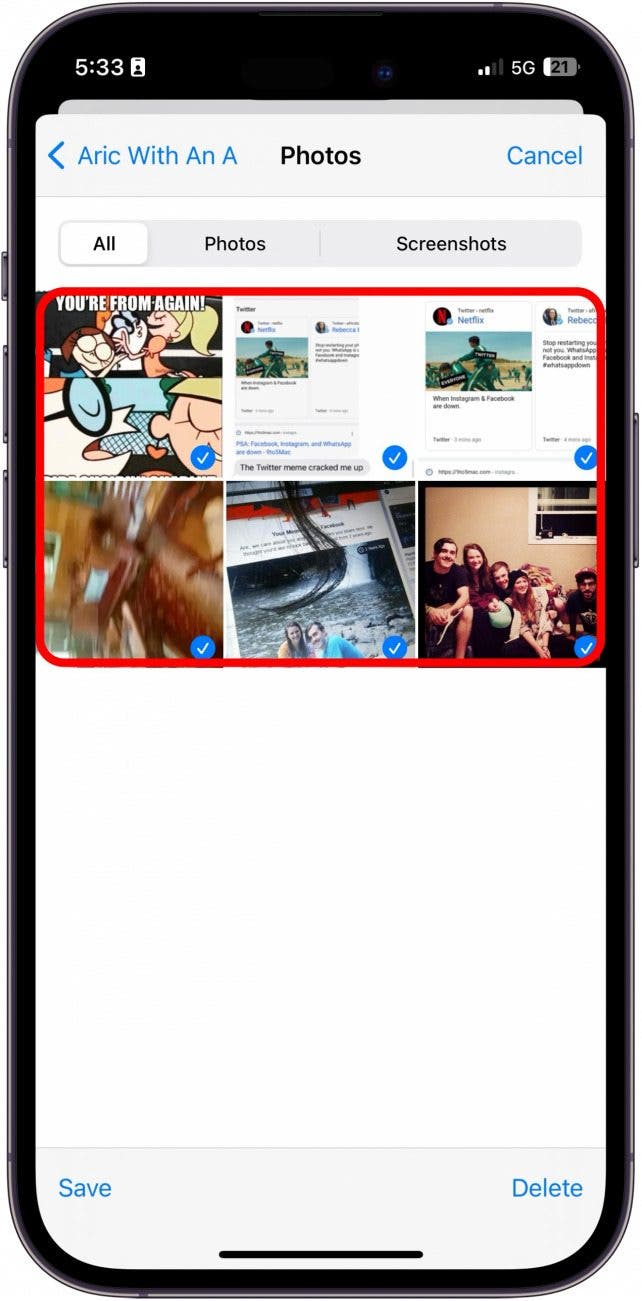 how to save photo on iphone