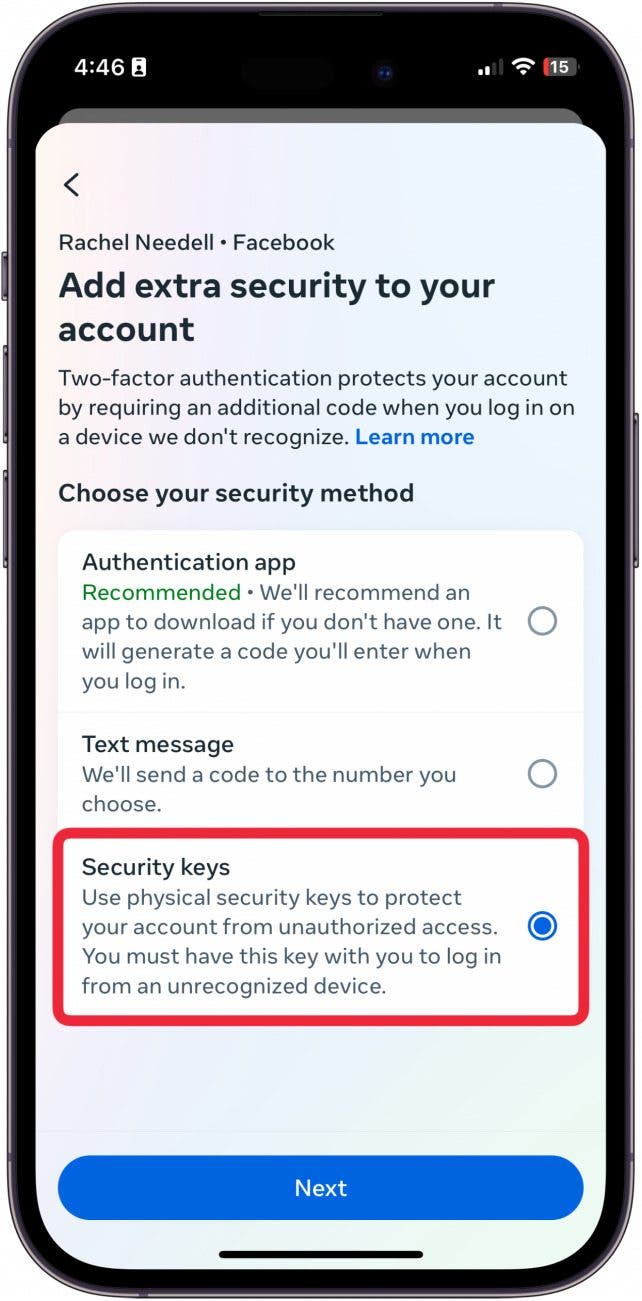 facebook security